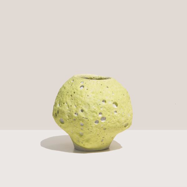 Raina Lee Ceramics Small Moonjar vase - Chartreuse Raina Lee Ceramics Small Moonjar vase - Chartreuse