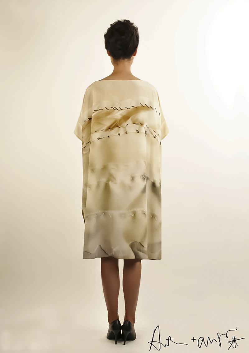 ANTONI + ALISON BLACK STITCH DRESS | Garmentory