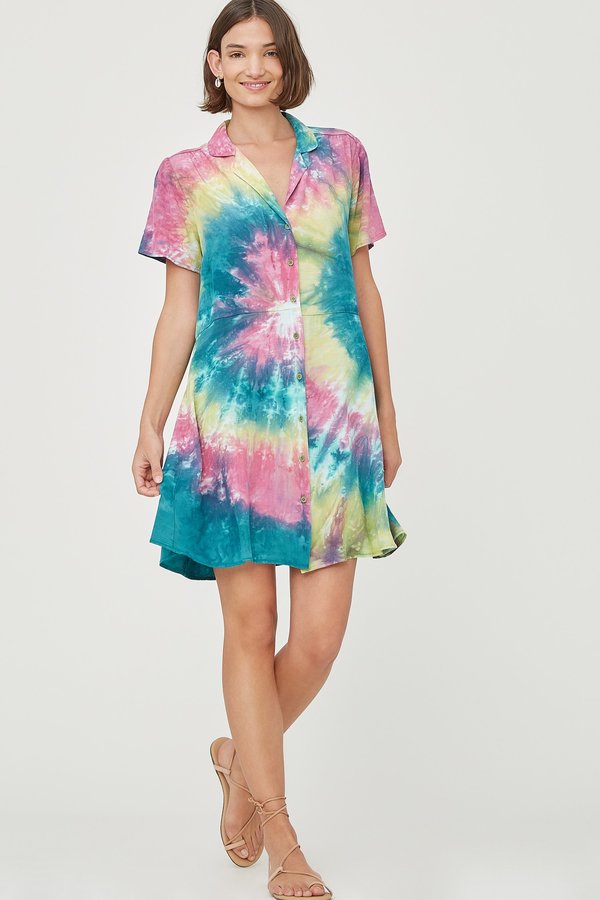 Lacausa Quinn Dress - Cosmic Swirl Lacausa Quinn Dress - Cosmic Swirl