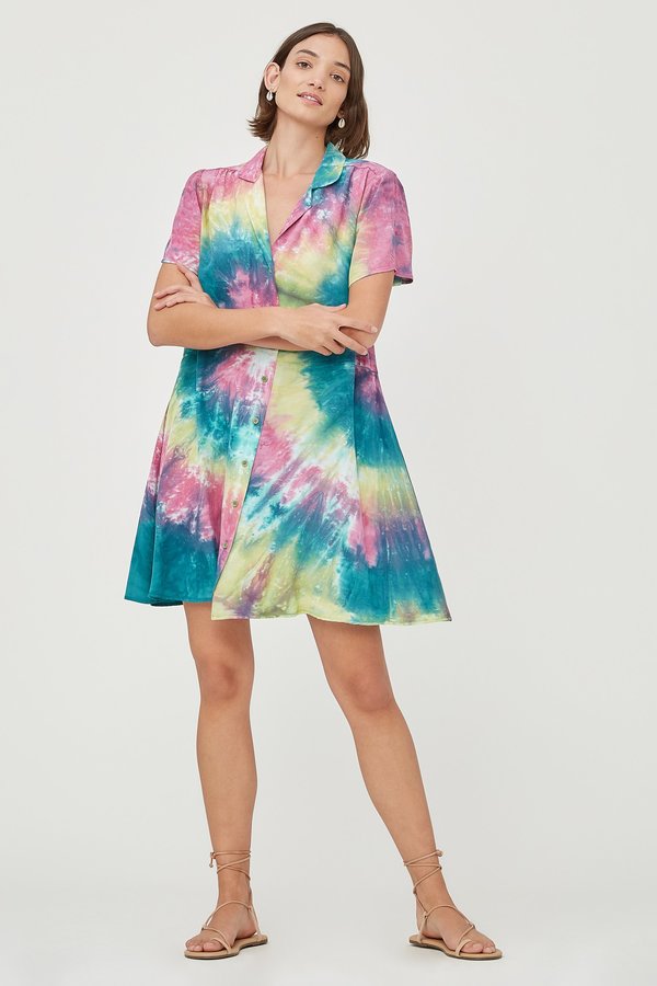 Lacausa Quinn Dress - Cosmic Swirl Lacausa Quinn Dress - Cosmic Swirl