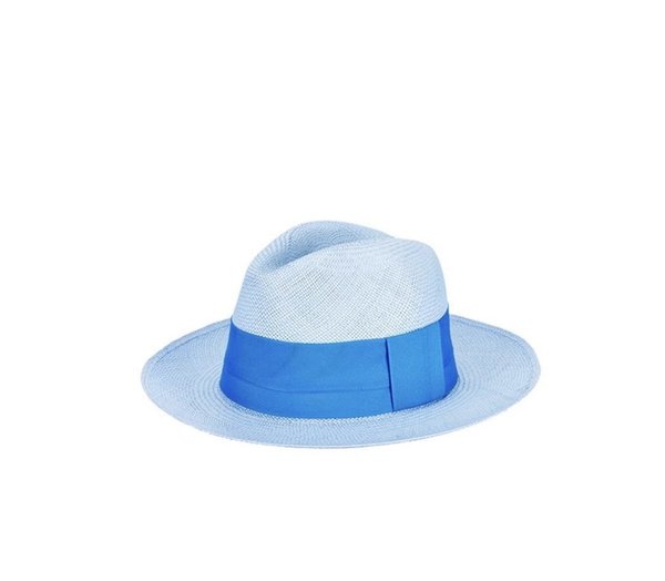 Artesano Azulu Hat - Baby Blue/Turquoise Band | Garmentory display picture 1