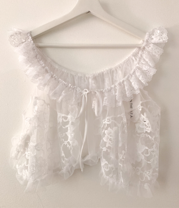 Vintage Lace Top White Garmentory