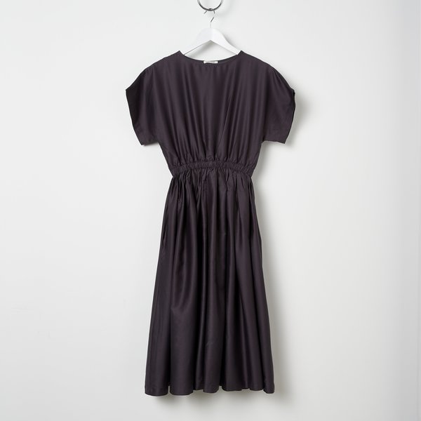 Black Crane Pleated Dress | Garmentory