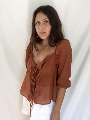 Dal Rae Thalia Top - Clay | Garmentory