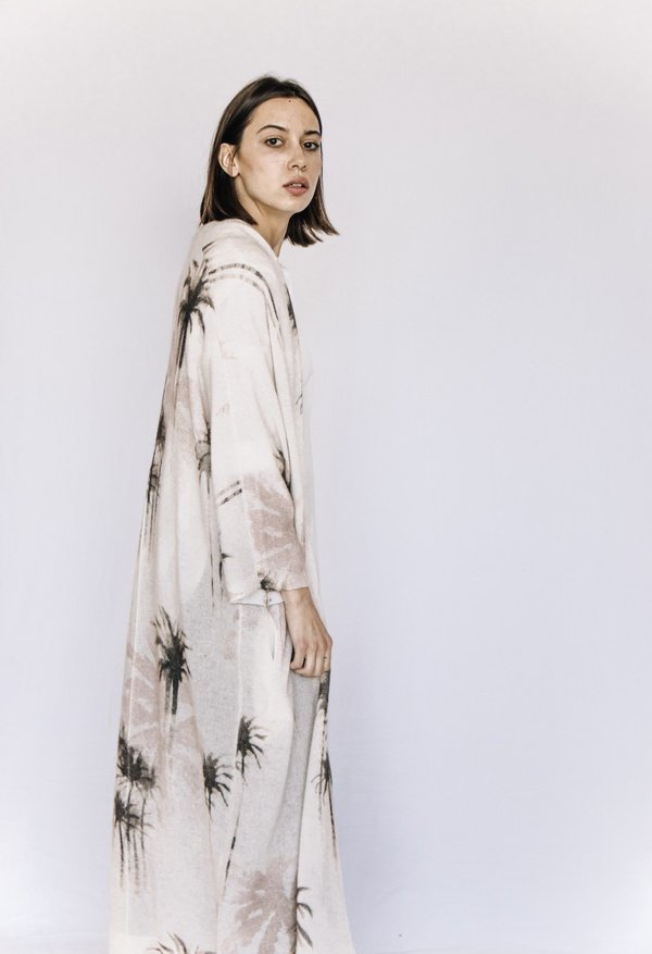360 cashmere Palm Tree Long Cardigan Garmentory