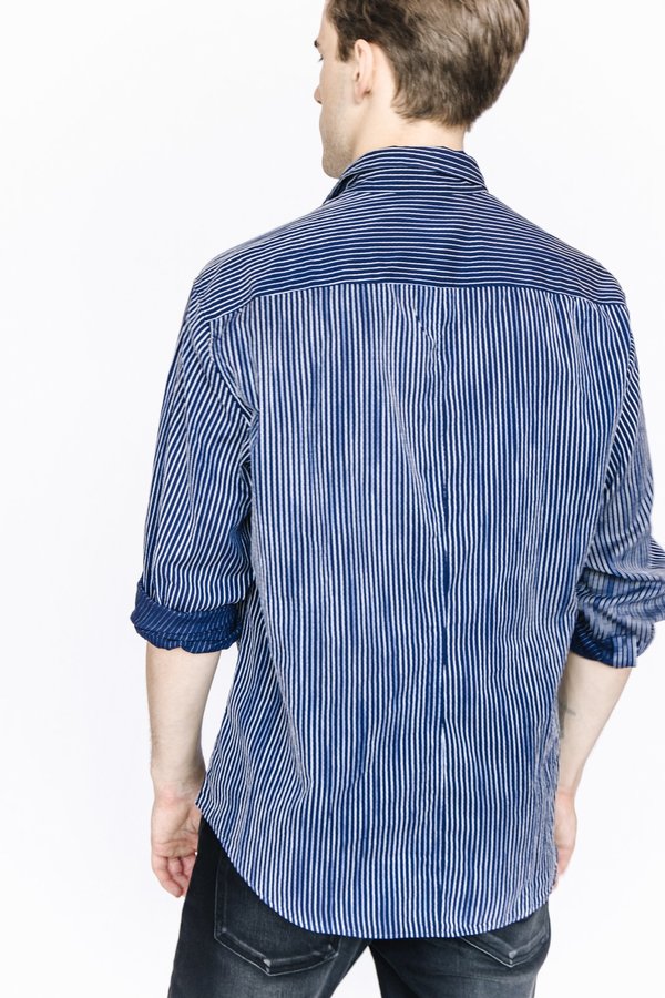 Frank and Eileen Button Down - Navy Striped Frank and Eileen Button Down - Navy Striped