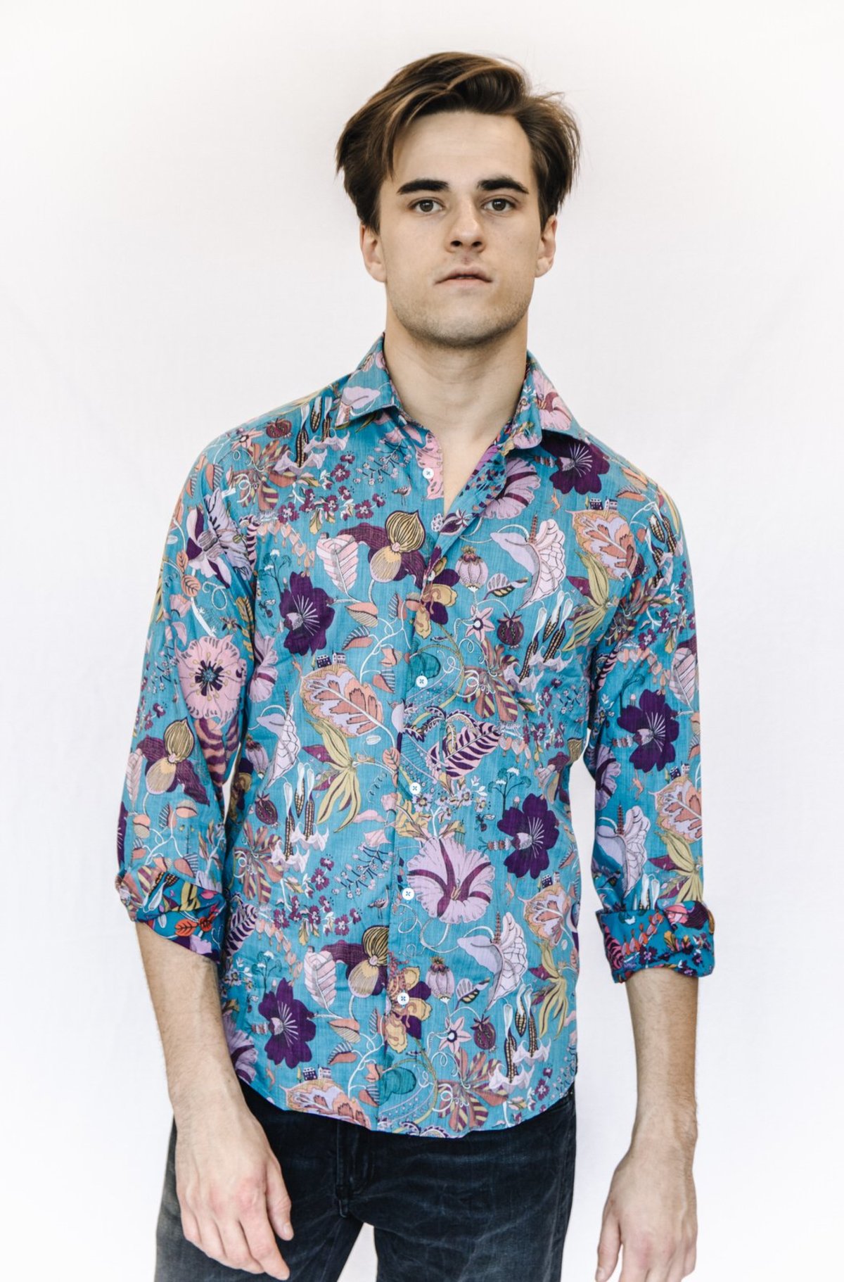 Porto Button Down Shirt - Floral Print  - Image 1 of 3