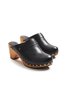 Lisa B. high heel leather clogs - black - Thumbnail 1