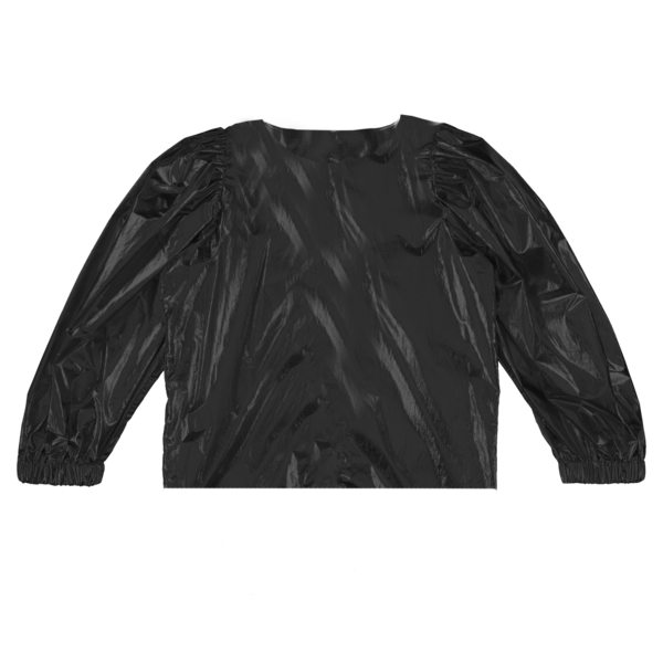 Kids Caroline Bosmans Metallic Top - Black Kids Caroline Bosmans Metallic Top - Black