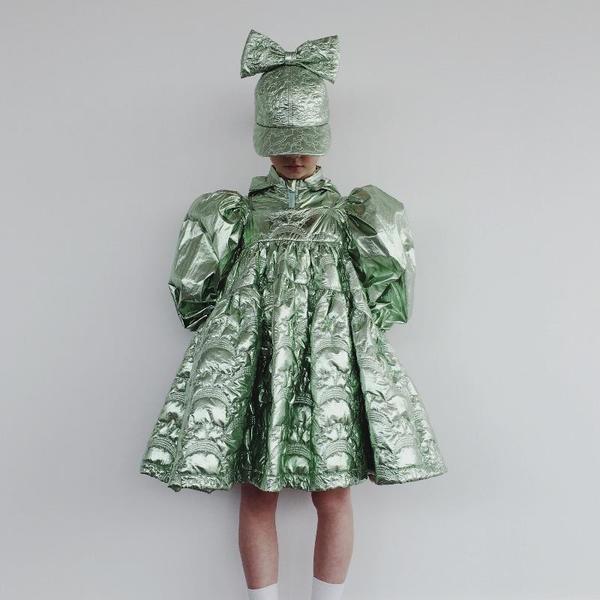 Kids Caroline Bosmans Sleeveless Dress - Metal Mermaid Kids Caroline Bosmans Sleeveless Dress - Metal Mermaid