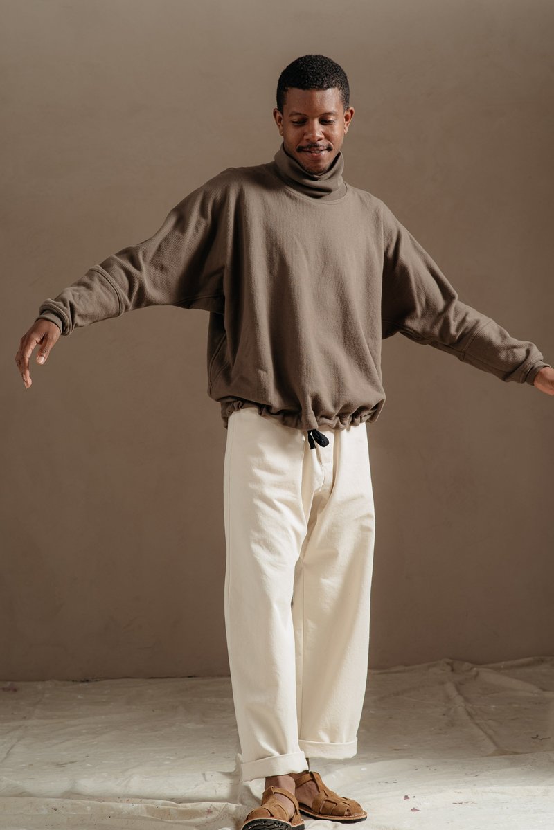 Jan-Jan Van Essche TURTLENECK - MUD GREY | Garmentory