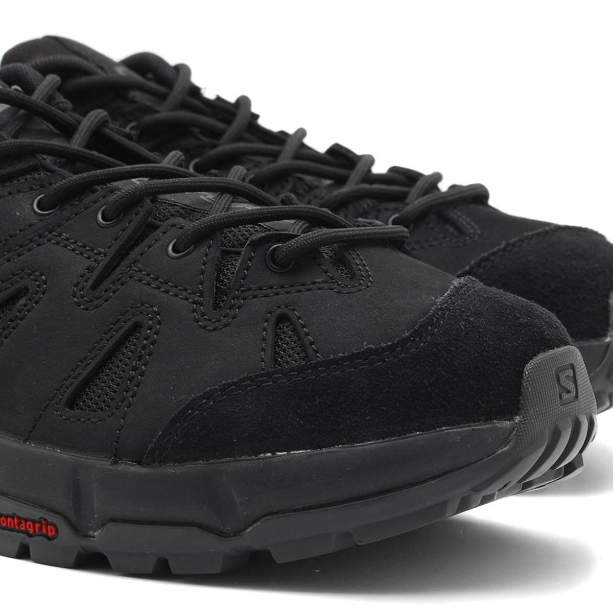 最終　Salomon Black ODYSSEY ADVANCED 黒 ODYSSEY LEATHER ADVANCED BLACK - SALOMON,SALOMON ADVANCED