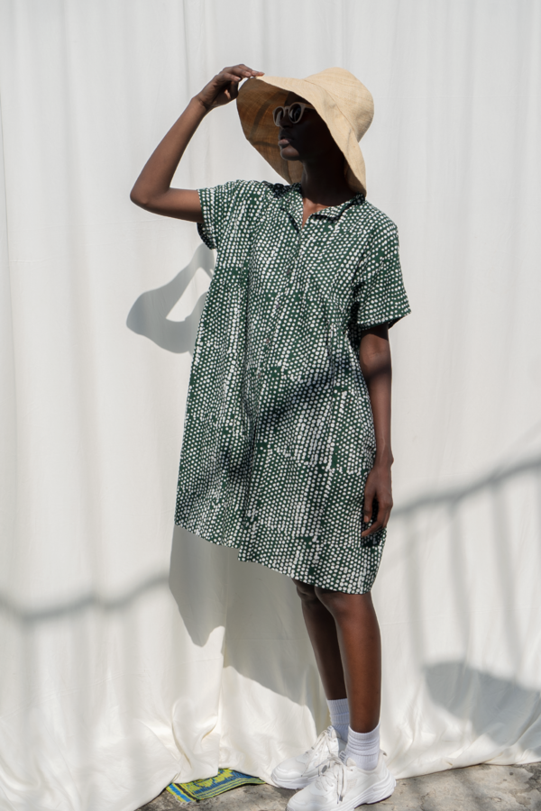 Osei-Duro Bata Dress - Bullfrog by Moonlight Osei-Duro Bata Dress - Bullfrog by Moonlight