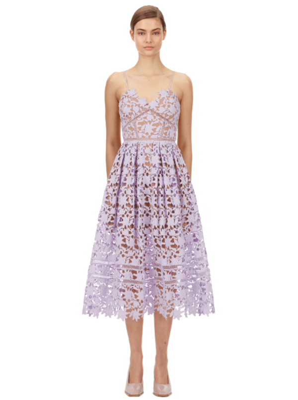 Self-portrait ドレス　パープル Rent Self-Portrait Purple Dress UK 10 | By Rotation UK