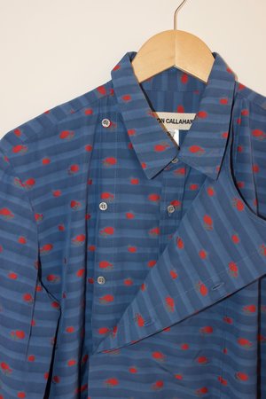 Caron Callahan Ava Shirt Dress - Blue Caron Callahan Ava Shirt Dress - Blue