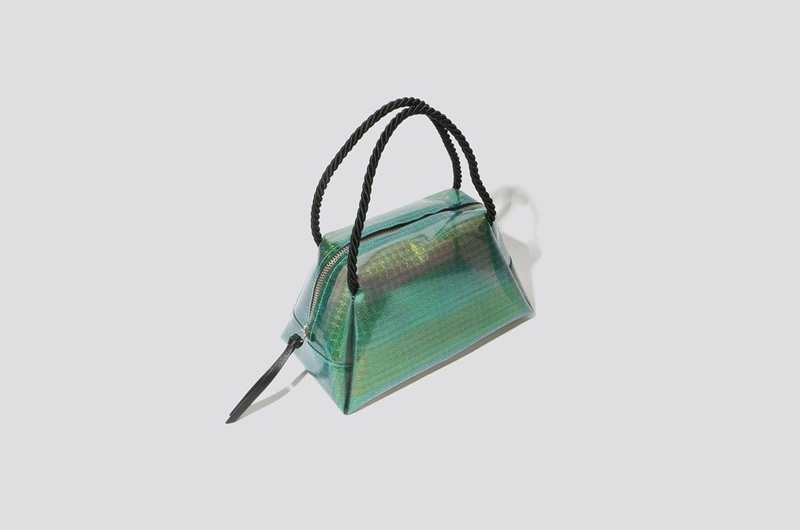 Maryam Nassir Zadeh Palm Sun Purse - Iridescent Green