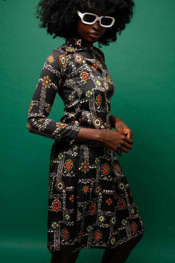 vintage asian dress