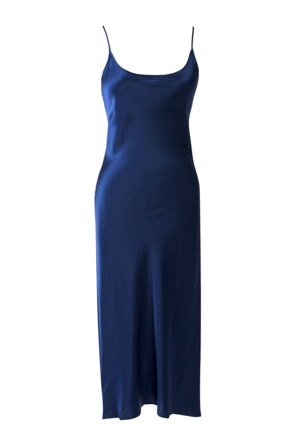 KES Minimal Slip Dress - Deep Ocean