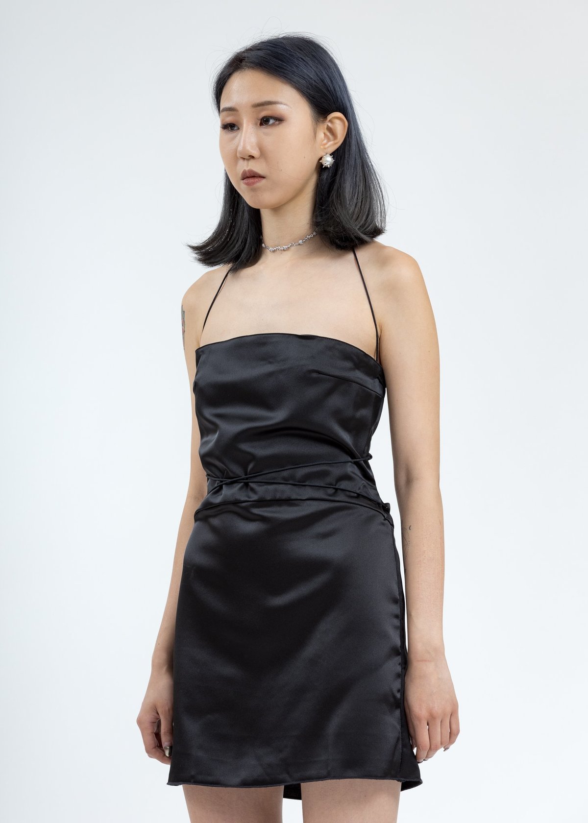 Danielle Guizio Bondage Mini Dress - Black | Garmentory