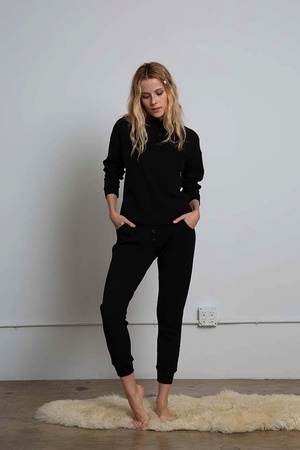 Donni. Terry Henley Sweatpant - Jet 