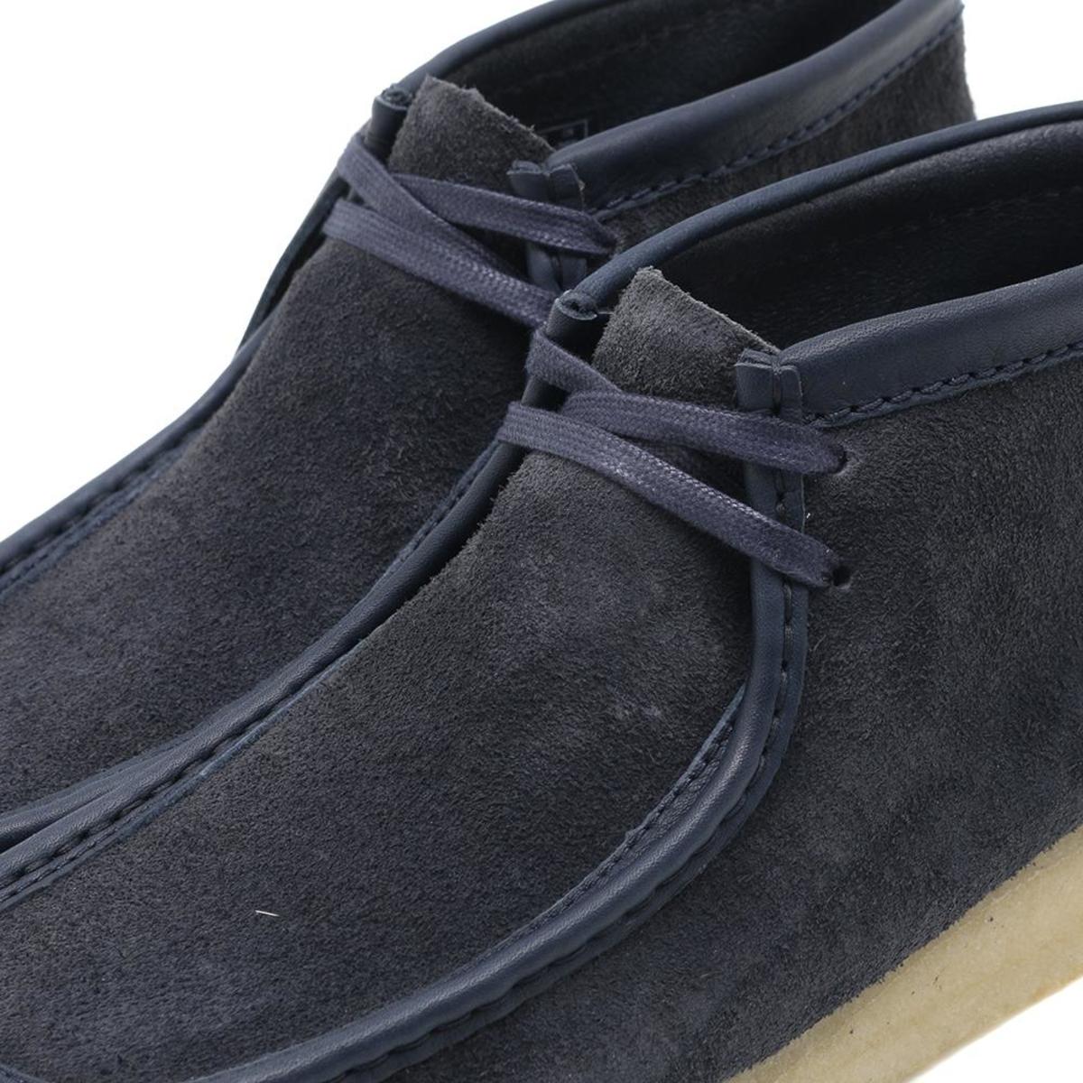 Clarks Originals Wallabee Boot Navy Hairy Suede 10.5 M 261550487095 Amazon.com | Clarks Men main image 4