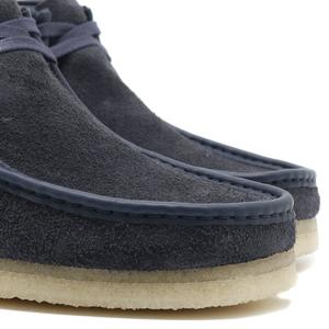 Clarks Wallabee Boot - Navy Hairy Suede | Garmentory display picture 3