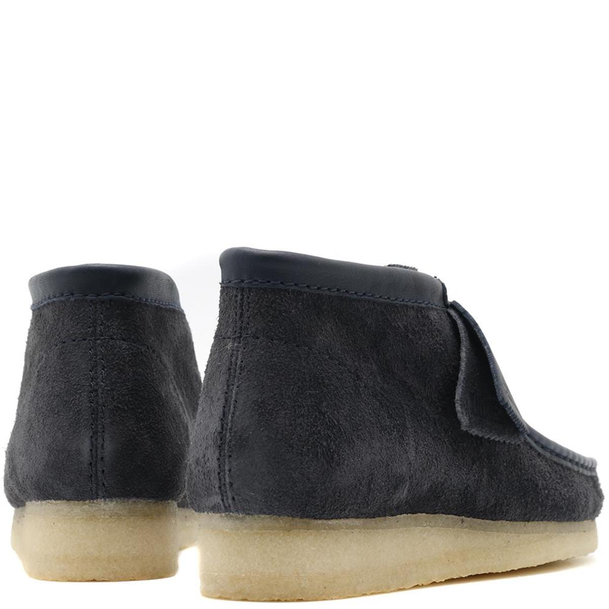 Clarks Originals Wallabee Boot Navy Hairy Suede 10.5 M 261550487095 Amazon.com | Clarks Men main image 2