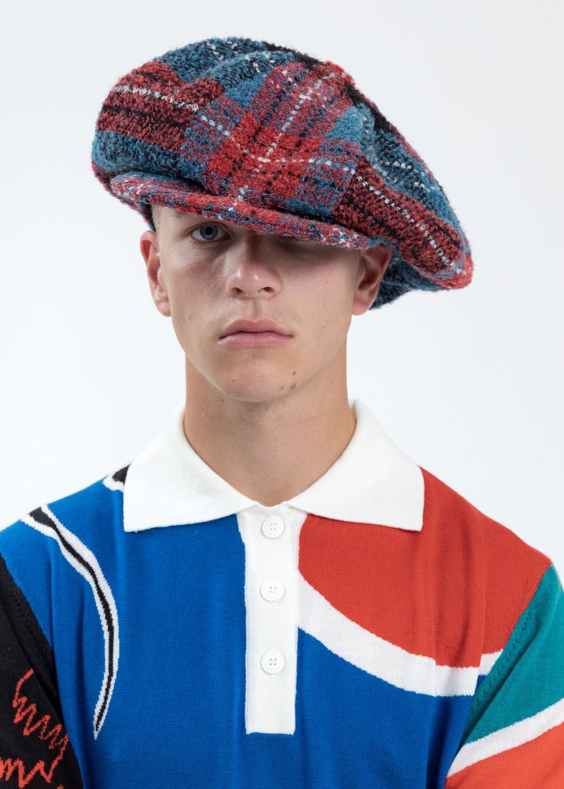 Charles Jeffrey Loverboy Multicolor Oversized Flat Cap