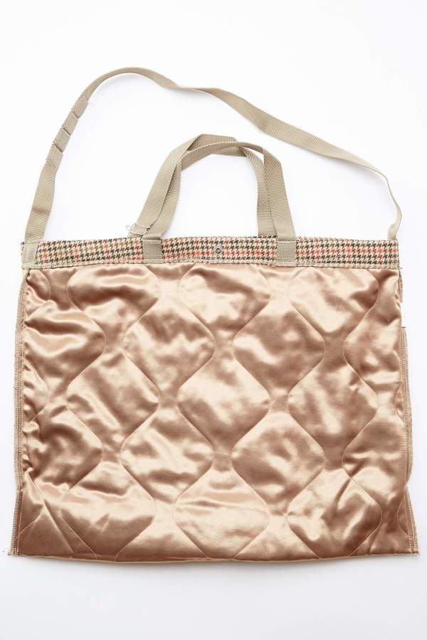 Engineered Garments Carry All Tote Tan Orange Big Gunclub Check Garmentory