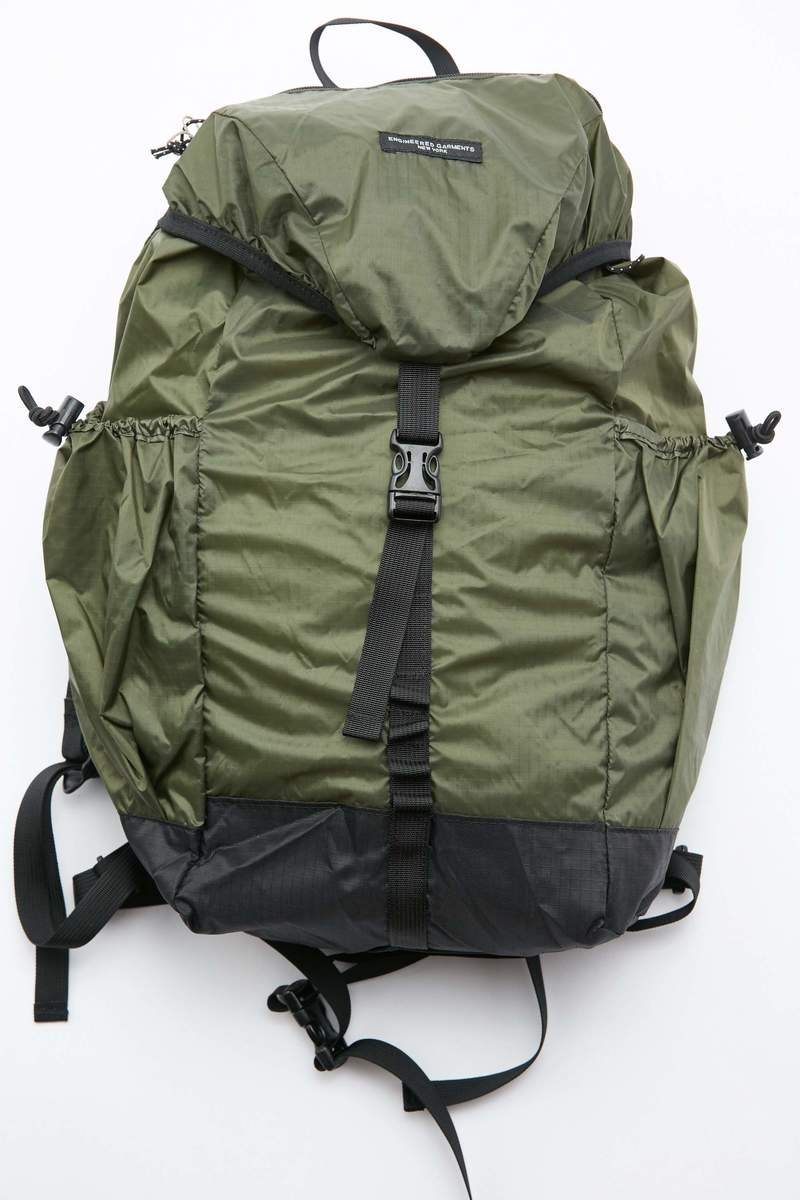 Engineered Garments UL Backpack Olive Nylon Ripstop