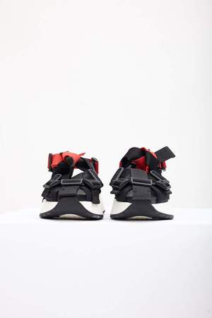 MM6 Maison Margiela Safety Strap Platform Sandals - Black  display picture 1