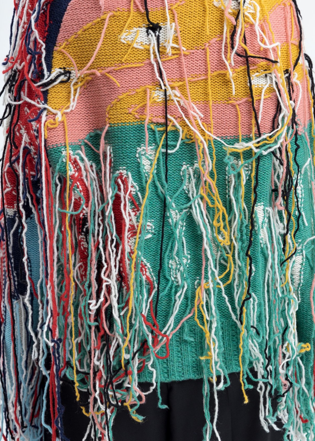 Charles Jeffrey Loverboy Artwork Sweater with Fringe Tassels - Multicolor - Image 4 of 6