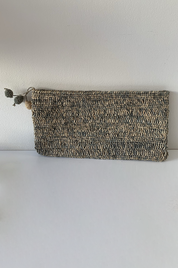 BEFORE MARCH Two Tone Clutch - Blue/grey BEFORE MARCH Two Tone Clutch - Blue/grey