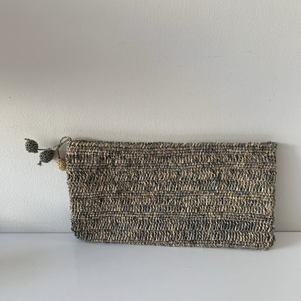 BEFORE MARCH Two Tone Clutch - Blue/grey BEFORE MARCH Two Tone Clutch - Blue/grey