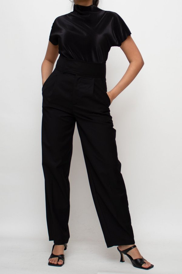 W A N T S Straight-leg Pants - Black W A N T S Straight-leg Pants - Black