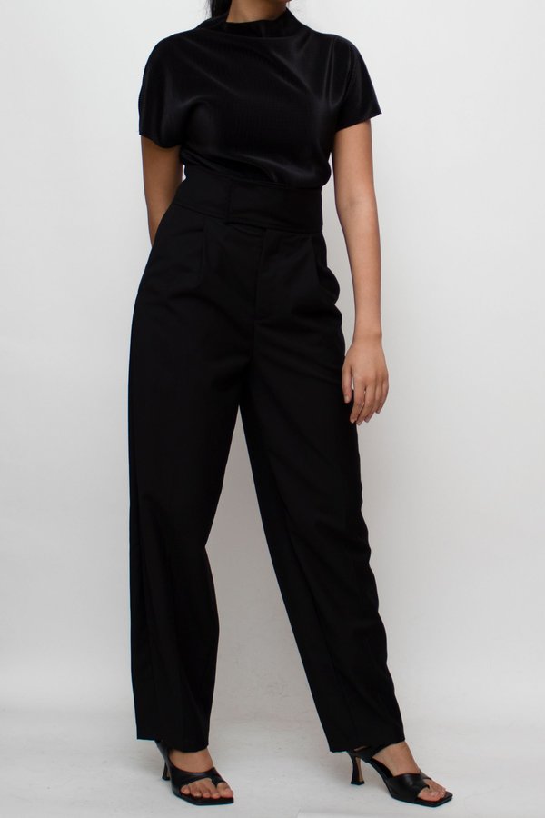 W A N T S Straight-leg Pants - Black W A N T S Straight-leg Pants - Black