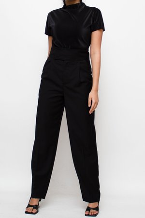 W A N T S Straight-leg Pants - Black W A N T S Straight-leg Pants - Black