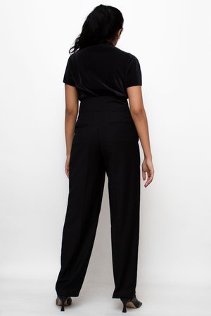 W A N T S Straight-leg Pants - Black W A N T S Straight-leg Pants - Black