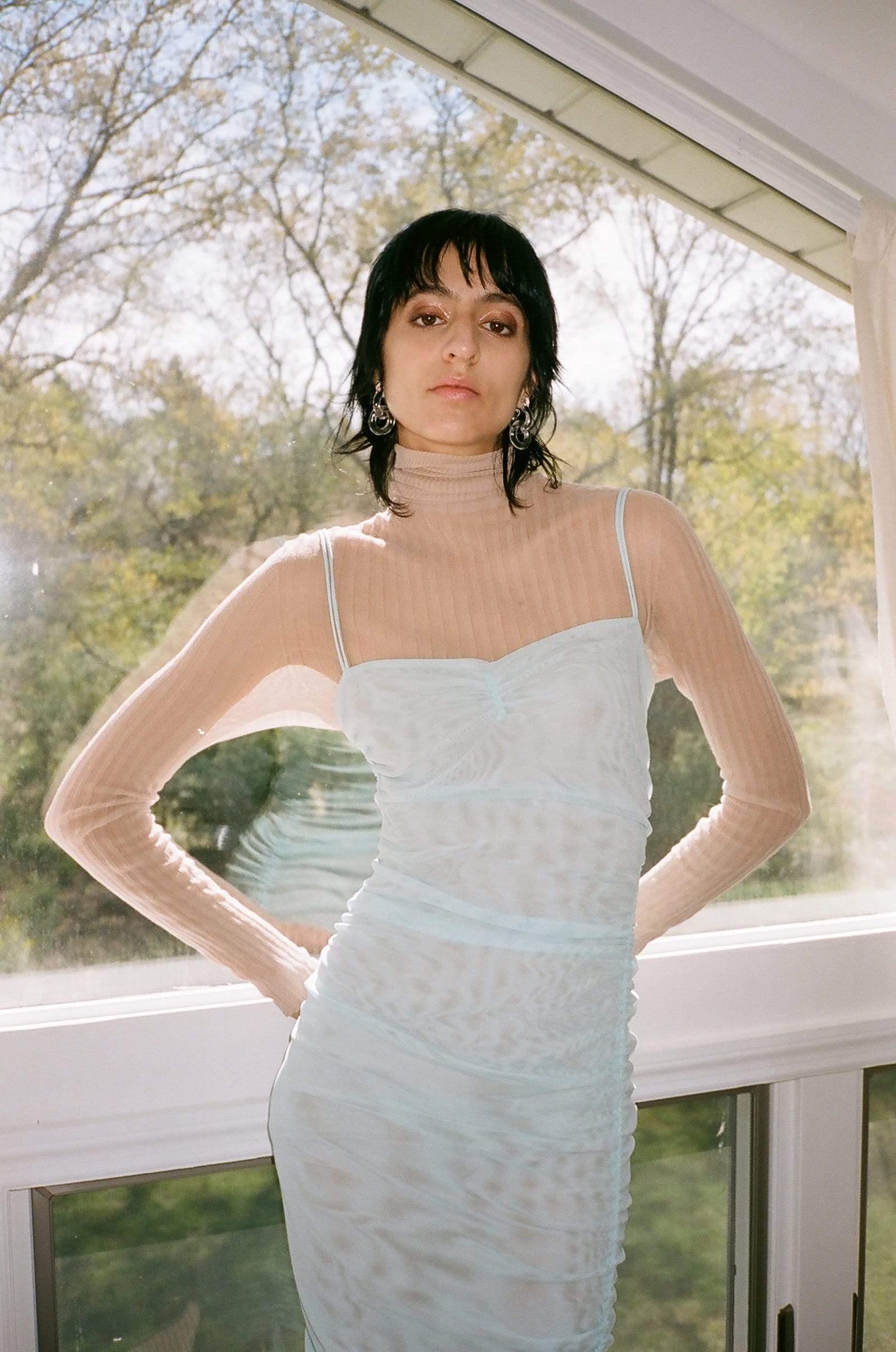 Standard Issue Tulle Top Blush Garmentory