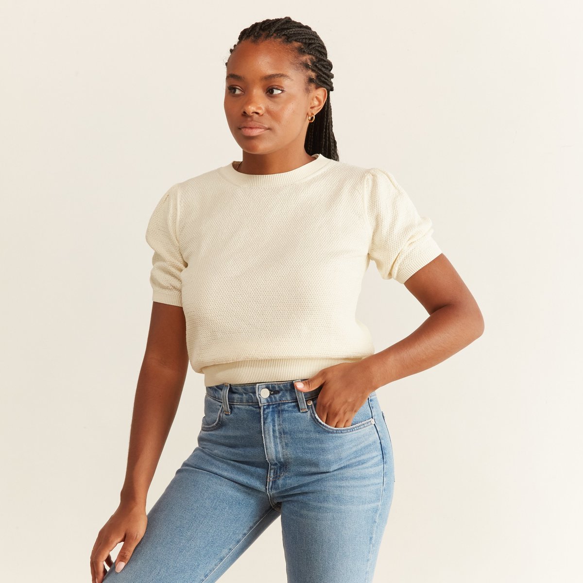 Isla – Warm sweater with a classic woven pattern main image 0