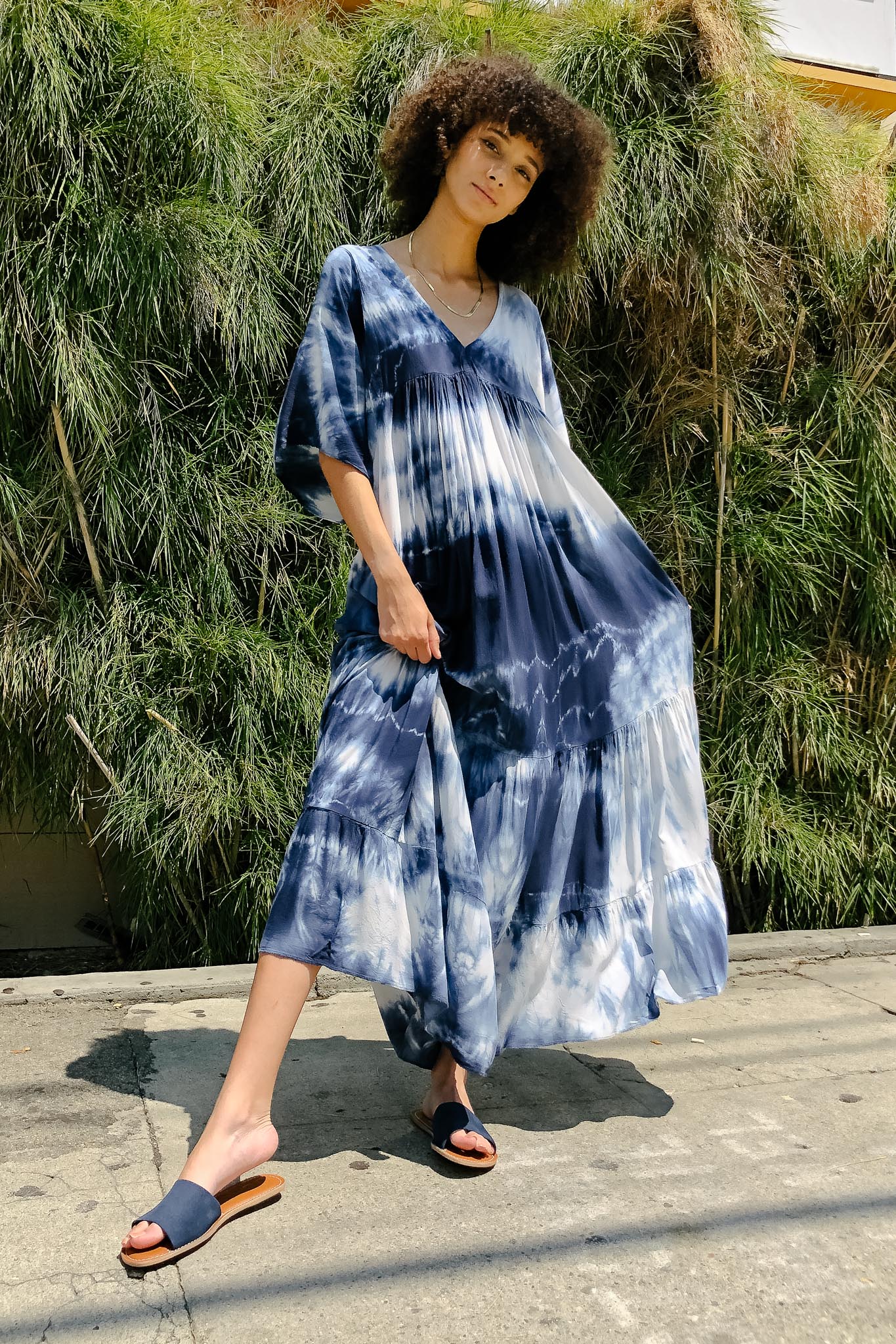 Venti6 Bohemian Tie Dye Maxi Dress | Garmentory