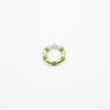 A. Carnevale Striped Ring with Beads in Green/Blue - Thumbnail 4
