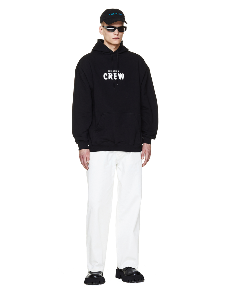 Balenciaga Balenciaga Crew Hoodie - Black | Garmentory