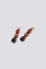 NST STUDIO Pearl Drop Earrings - Blood Orange  - Thumbnail 1