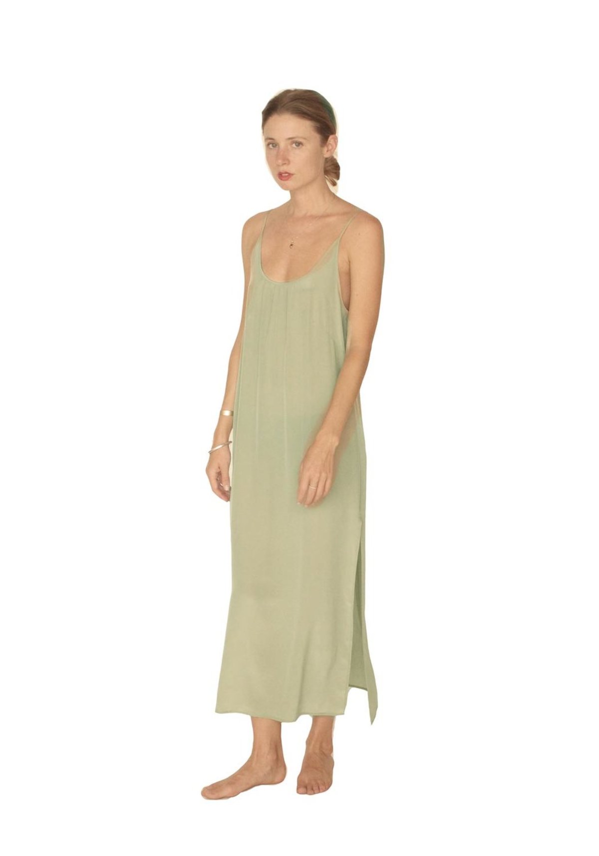 green emerald velvet dress Six Stories Green Twist Back Satin Flower Girl Dress US 4 Womens