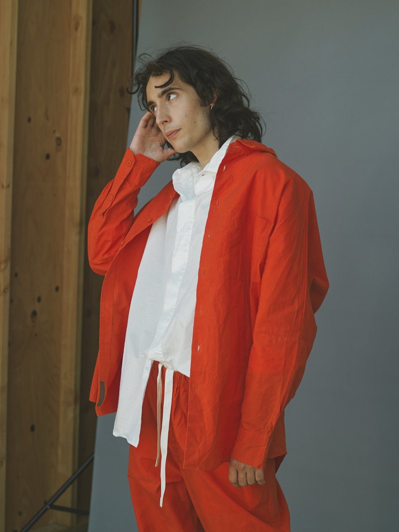 Casey Casey Cotton Waga Over Shirt - orange