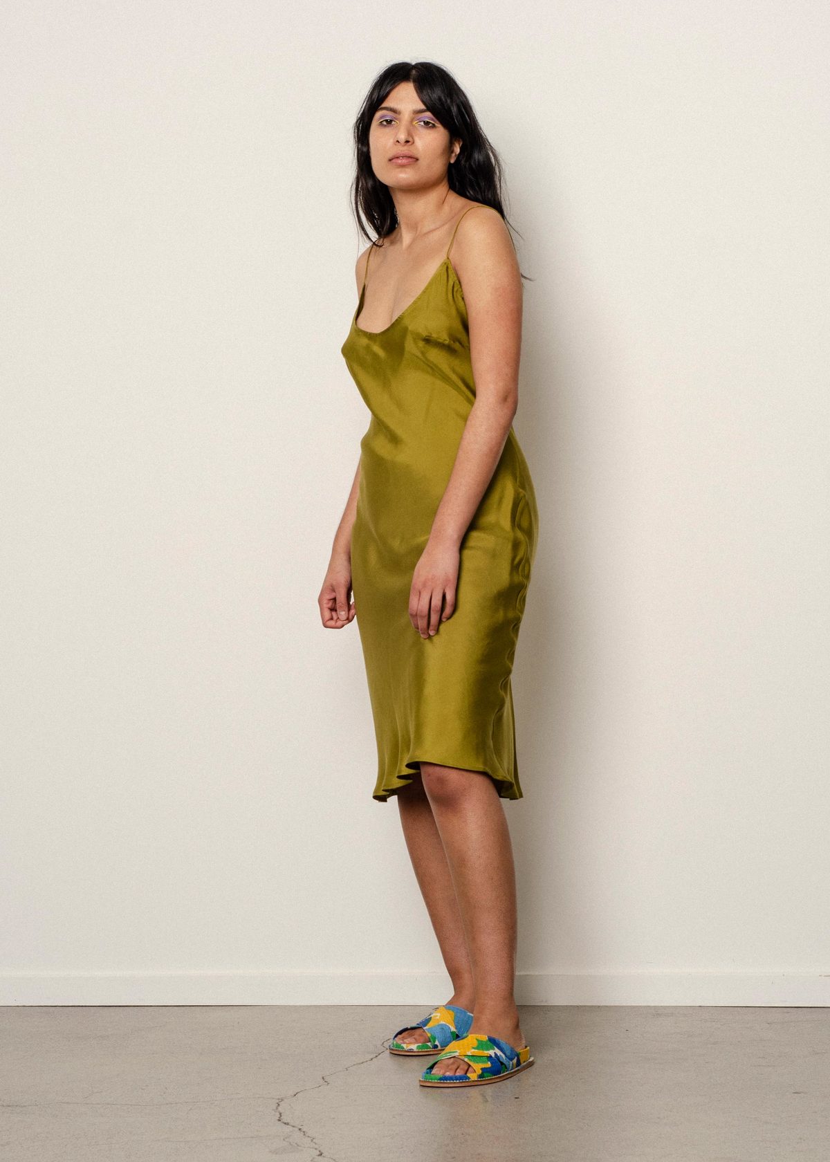 Penny Sage Duval Mini Dress - Chartreuse | Garmentory