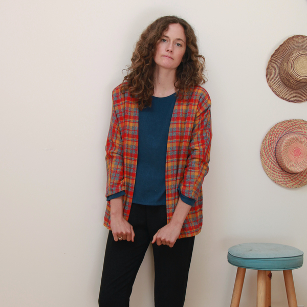 Me & Arrow Cardi Jacket - Fuzzy Red Plaid Me & Arrow Cardi Jacket - Fuzzy Red Plaid