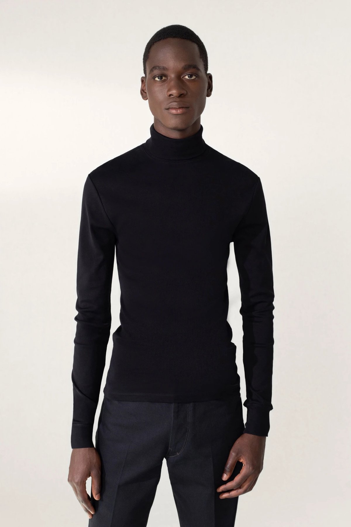 Lemaire Rib turtleneck - black | Garmentory