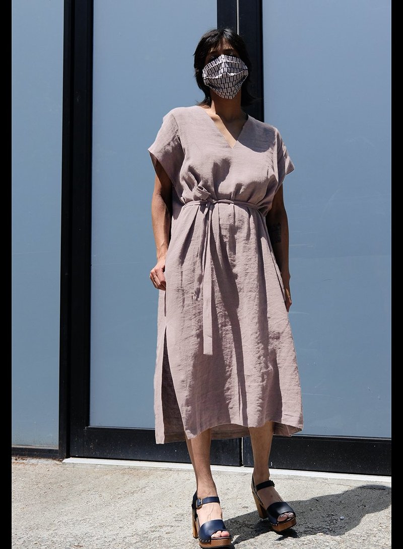 mezcal dress in ivory Meg Shifty - Musk μιντι_φορεμα